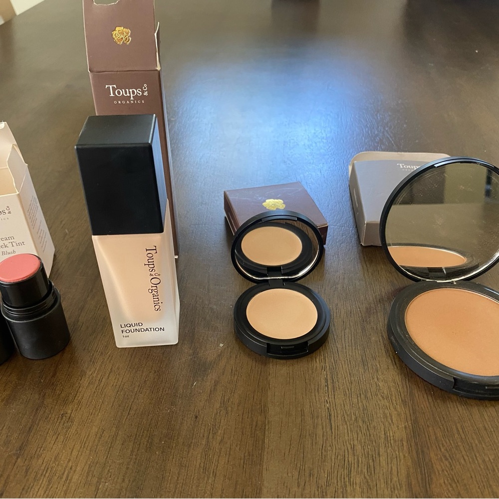 Toups Organic Foundation, Concealer, Blush Tint and Bronzer